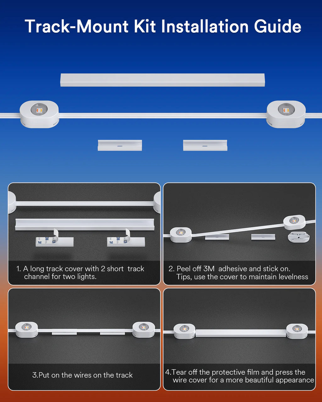 Lumary Track Kits for Permanent Outdoor Lights