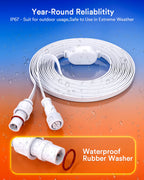 Lumary 12ft Extension Cord for Permanent Outdoor Lights 2