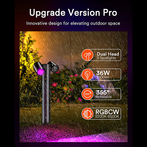 4PC Lumary Smart RGBAI Pathway Lights Pro