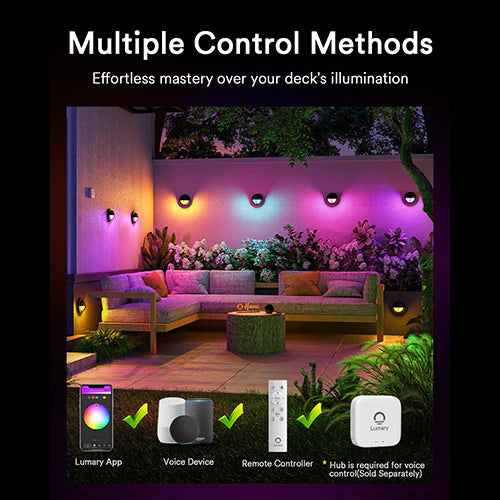 6PC Lumary Smart LED Deck Lights