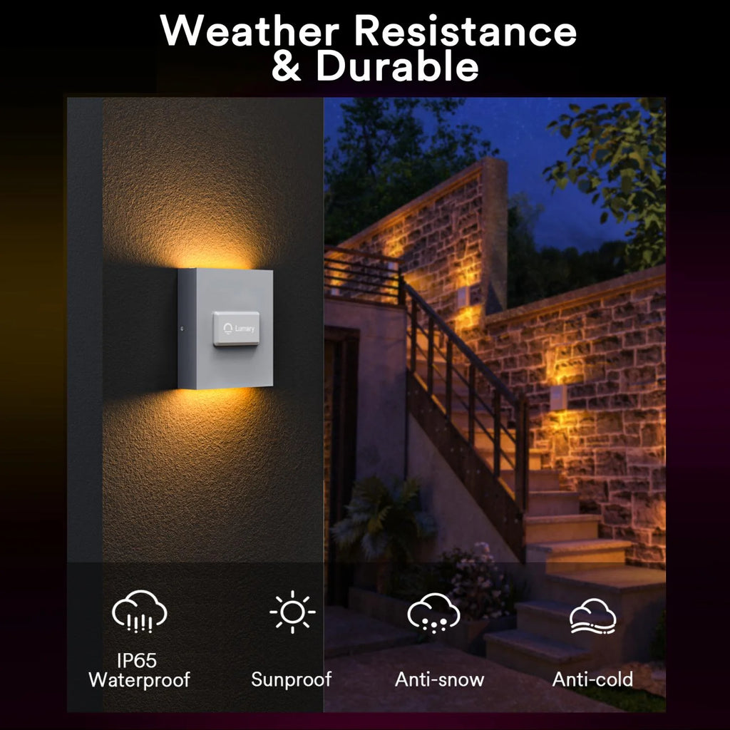 Lumary Smart Wall Sconce Light Up Down Wall Lamp Dimmable 18W 1600LM