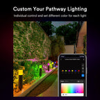 6PC Lumary RGBAI Smart WiFi Pathway Lights 62ft