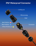 Lumary Waterproof Cable Connector 2PACK
