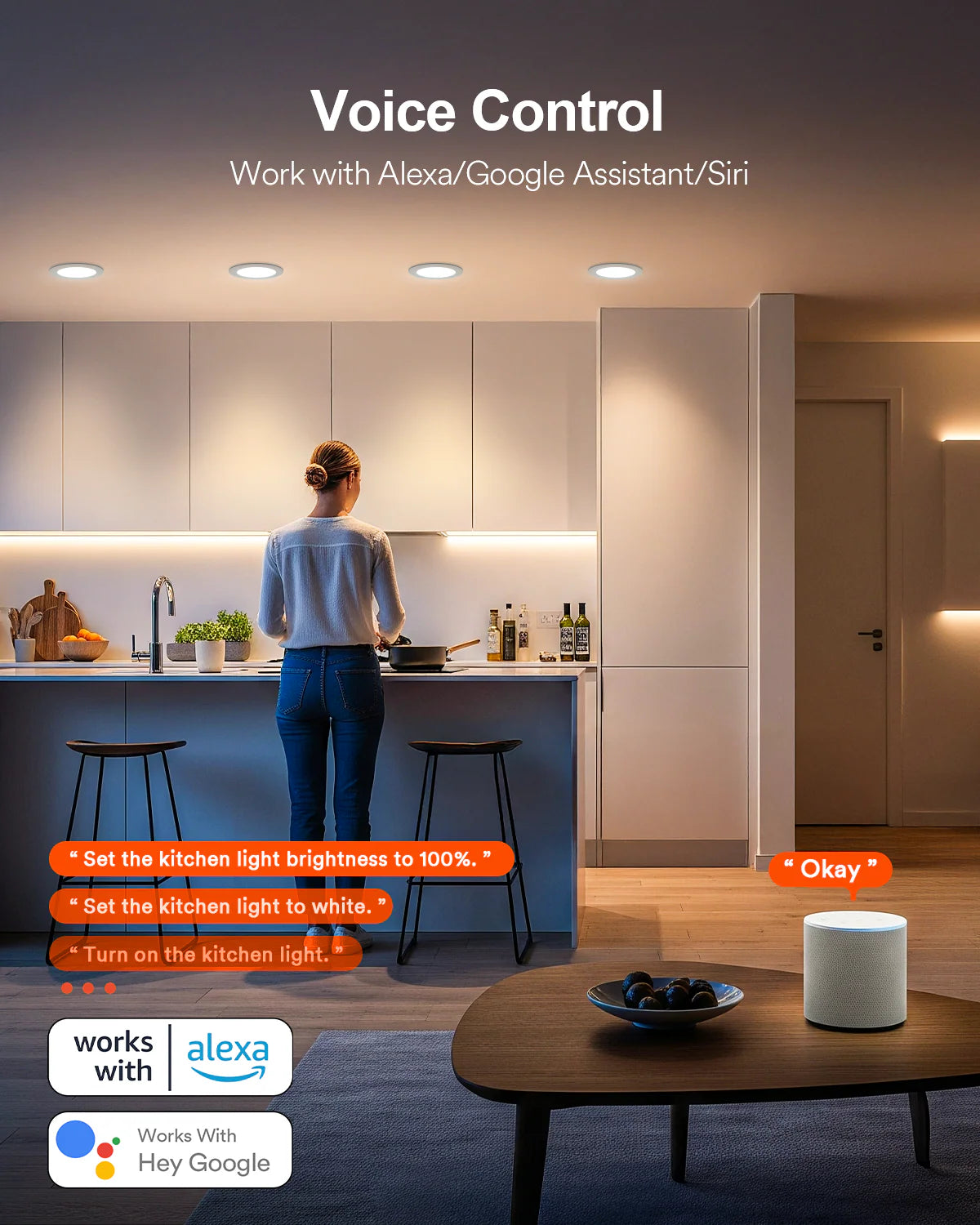 Lumary Smart Wi-Fi Canless Recessed Light