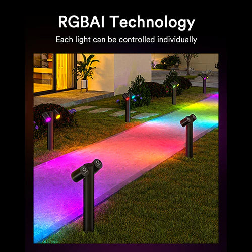 4PC Lumary Smart RGBAI Pathway Lights Pro