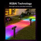 4PC Lumary Smart RGBAI Pathway Lights Pro