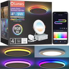 Lumary 4 inch Smart RGBAI Recessed Light with Gradient Auxiliary Night Light