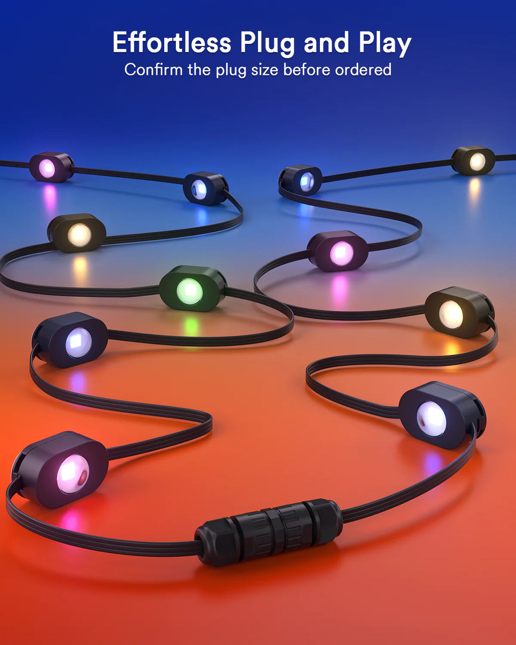 Lumary Waterproof Cable Connector 2PACK
