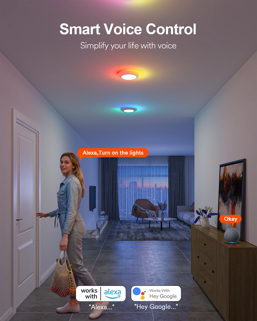 Lumary 5/6 inch Smart RGBAI Led Disk Light Pro