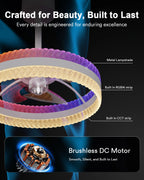 Lumary Smart Ceiling Fans with Lights G1