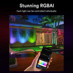 6PC Lumary Smart RGBAI Landscape Lights Pro 36W 3000LM 65ft
