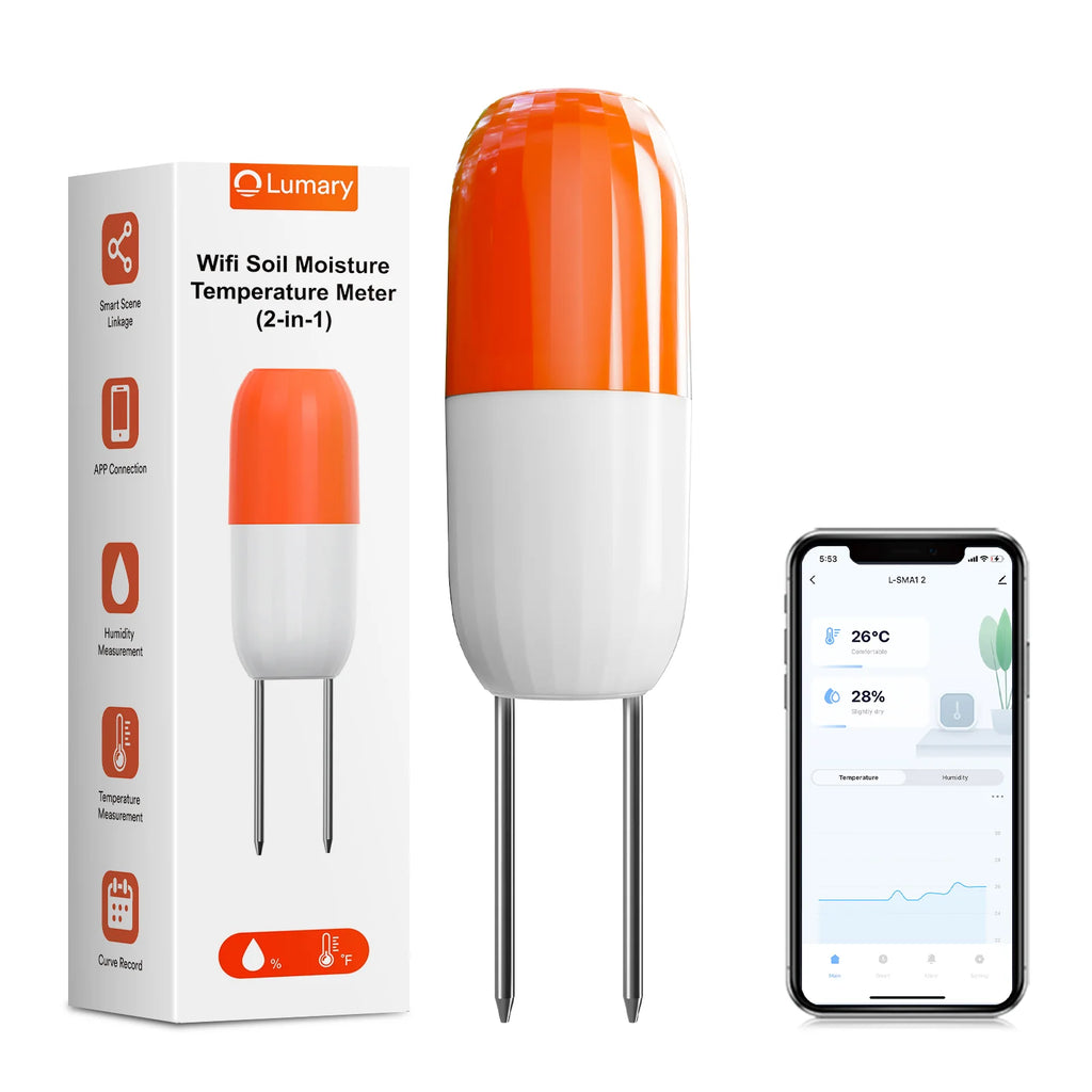 Lumary Wireless WiFi Moisture/Temperature Soil Meter