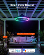 Lumary Smart Ceiling Fans with Lights, RGBAI Flush Mount Ceiling Fans with Lights and Remote, Dual Lighting Mode Modern LED Low Profile Ceiling Fan for Bedroom Works with Alexa Google, 20in White