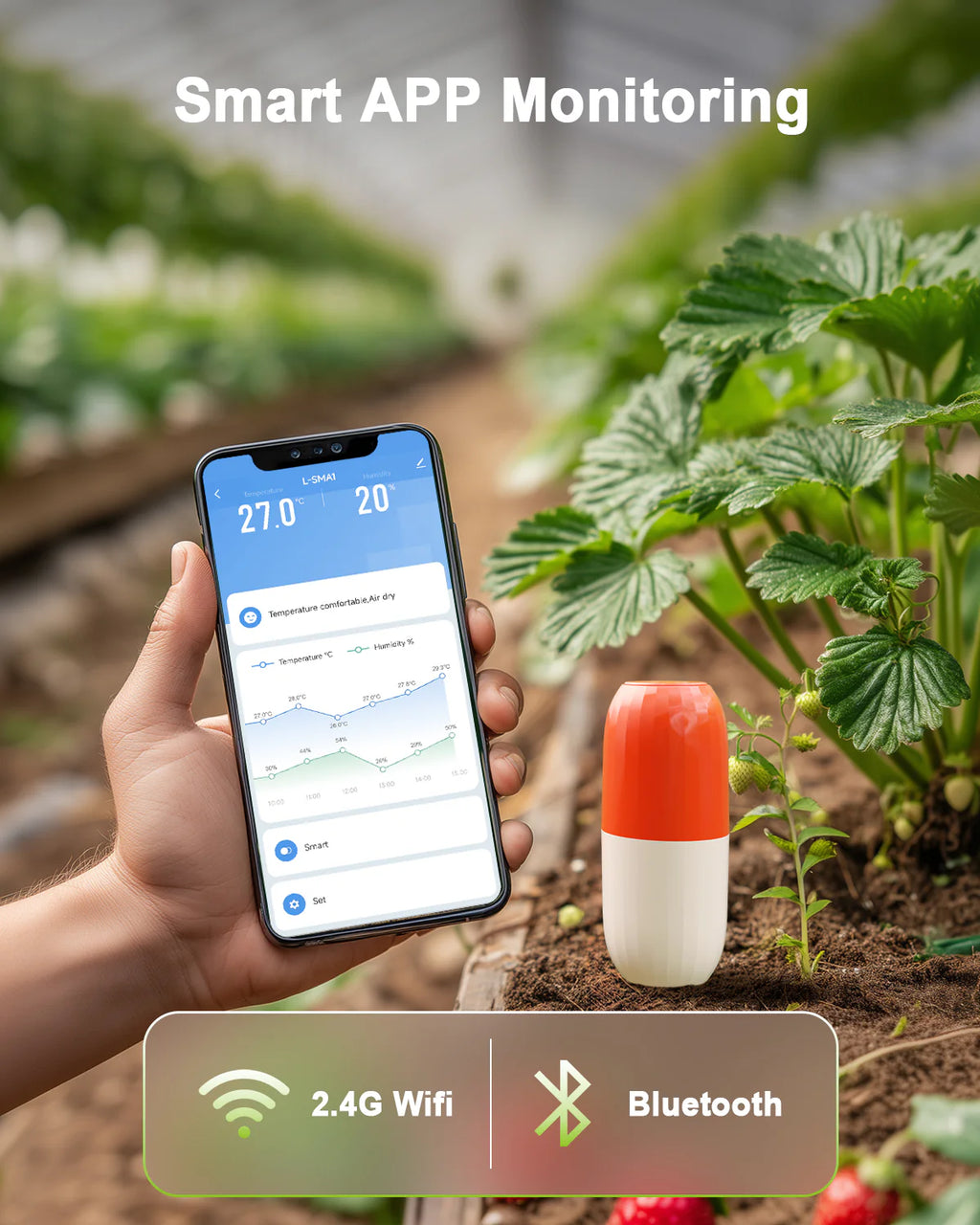 Lumary Wireless WiFi Moisture/Temperature Soil Meter