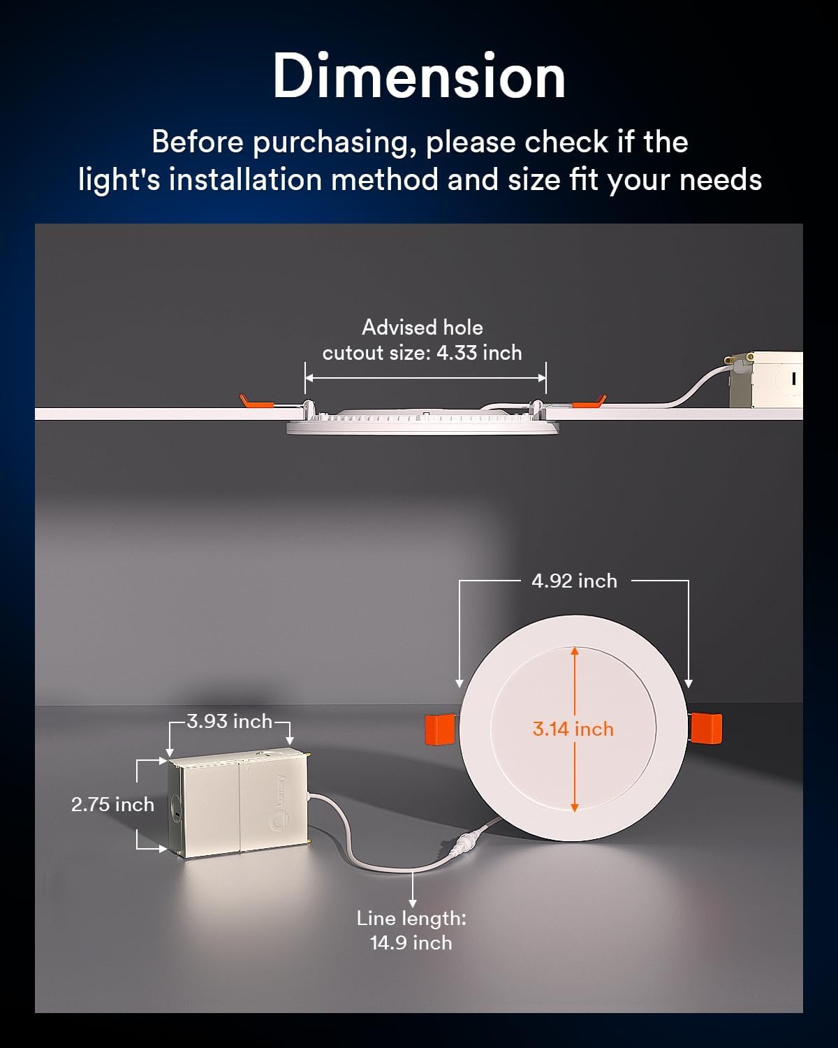Lumary Smart Recessed Light Pro 4 Inch