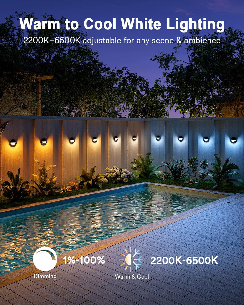 6PC Lumary Smart LED Deck Lights