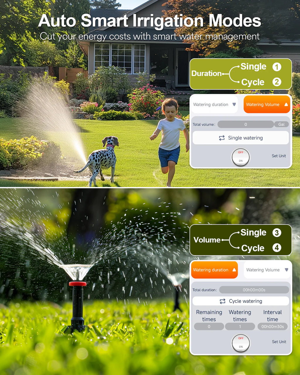 Lumary Solar WiFi Sprinkler Timer 4 Zone