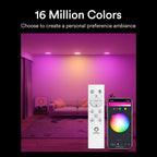 4PCs Lumary Wi-Fi Smart Ultra-Thin Baffle Trim Recessed Lighting 4inch (With Remote Cotroller)