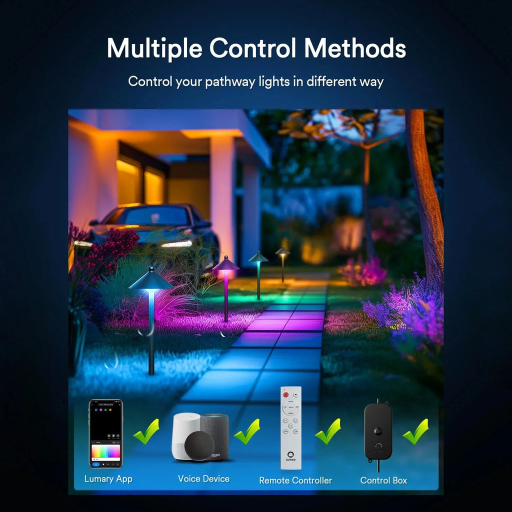 4PC lumary smart outdoor pathway lights 2