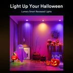 Lumary Wi-Fi Smart Ultra-thin Recessed Lighting Black 4 inch 1PCS