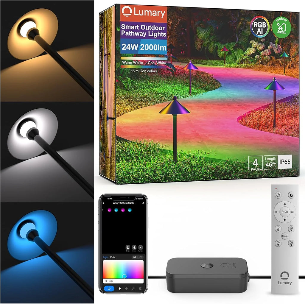 4PC lumary smart outdoor pathway lights 2