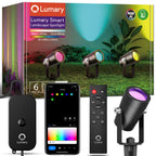 6PC Lumary Smart Outdoor Spot Lights 56ft Gen 2
