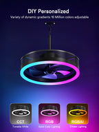 Lumary Smart Outdoor Caged Ceiling Fan with Light Pro