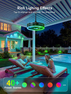 Lumary Smart Outdoor Caged Ceiling Fan with Light Pro