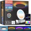 Lumary 6 inch Smart RGBAI Recessed Light with Gradient Auxiliary Night Light