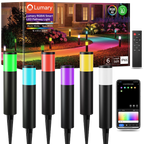 6PC Lumary RGBAI Smart WiFi Pathway Lights 62ft