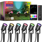6PC Lumary Smart Outdoor Spot Lights 56ft Gen 2