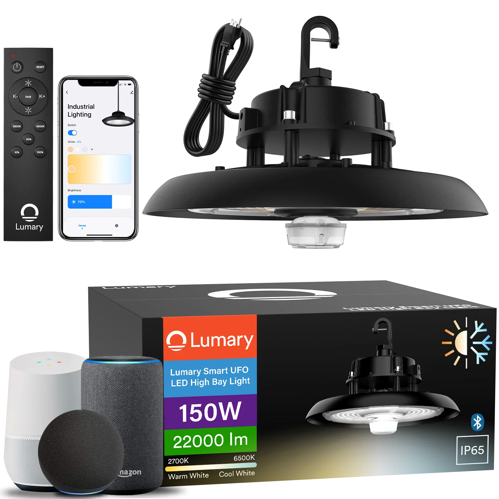 Lumary Smart UFO LED High Bay Light - A 150W