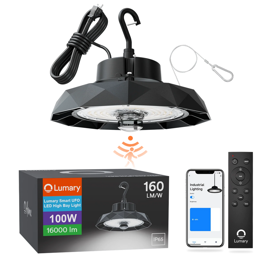 Lumary UFO LED High Bay Light with Motion Sensor - B（100/150/200W）
