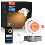 Lumary Wi-Fi Smart Gimbal Recessed Light 4 inch 7W