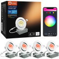 Lumary Wi-Fi Smart Gimbal Recessed Light 4 inch 9W 4PCS
