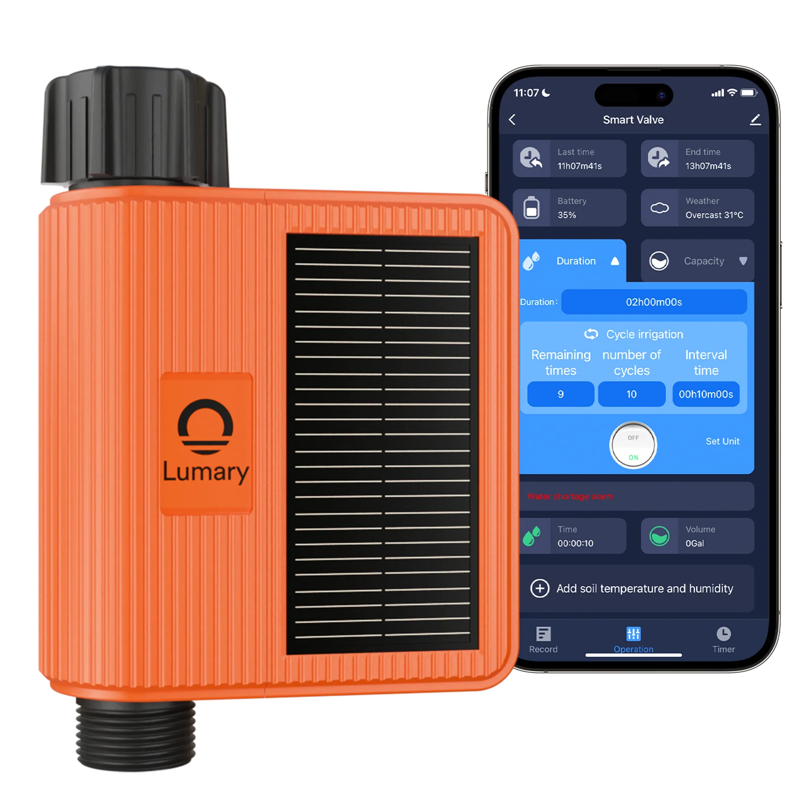 Lumary WiFi Solar Water Timer