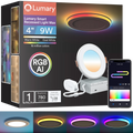 Lumary 4 inch Smart RGBAI Recessed Light with Gradient Auxiliary Night Light