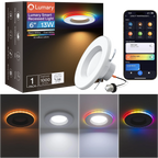 Lumary Smart RGBAI Can Light with Gradient Accent Night Light 6 inch 13W 1000lm