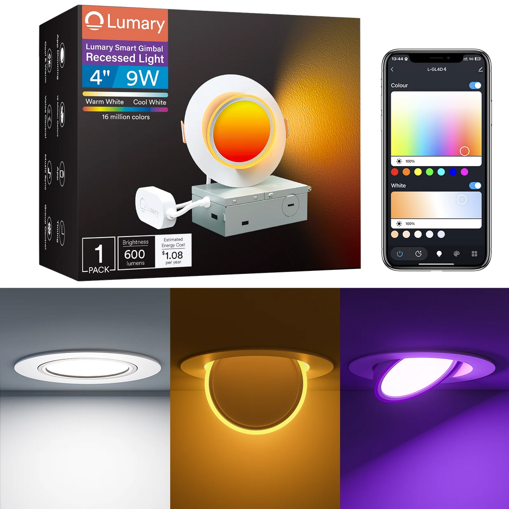 Lumary Smart RGB Gimbal Light Ultra 4 Inch