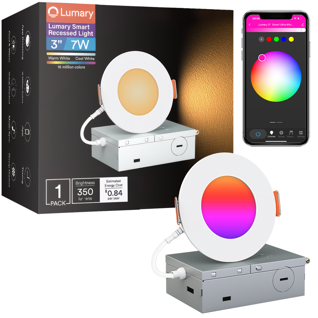 Lumary Smart Wi-Fi Canless Recessed Light