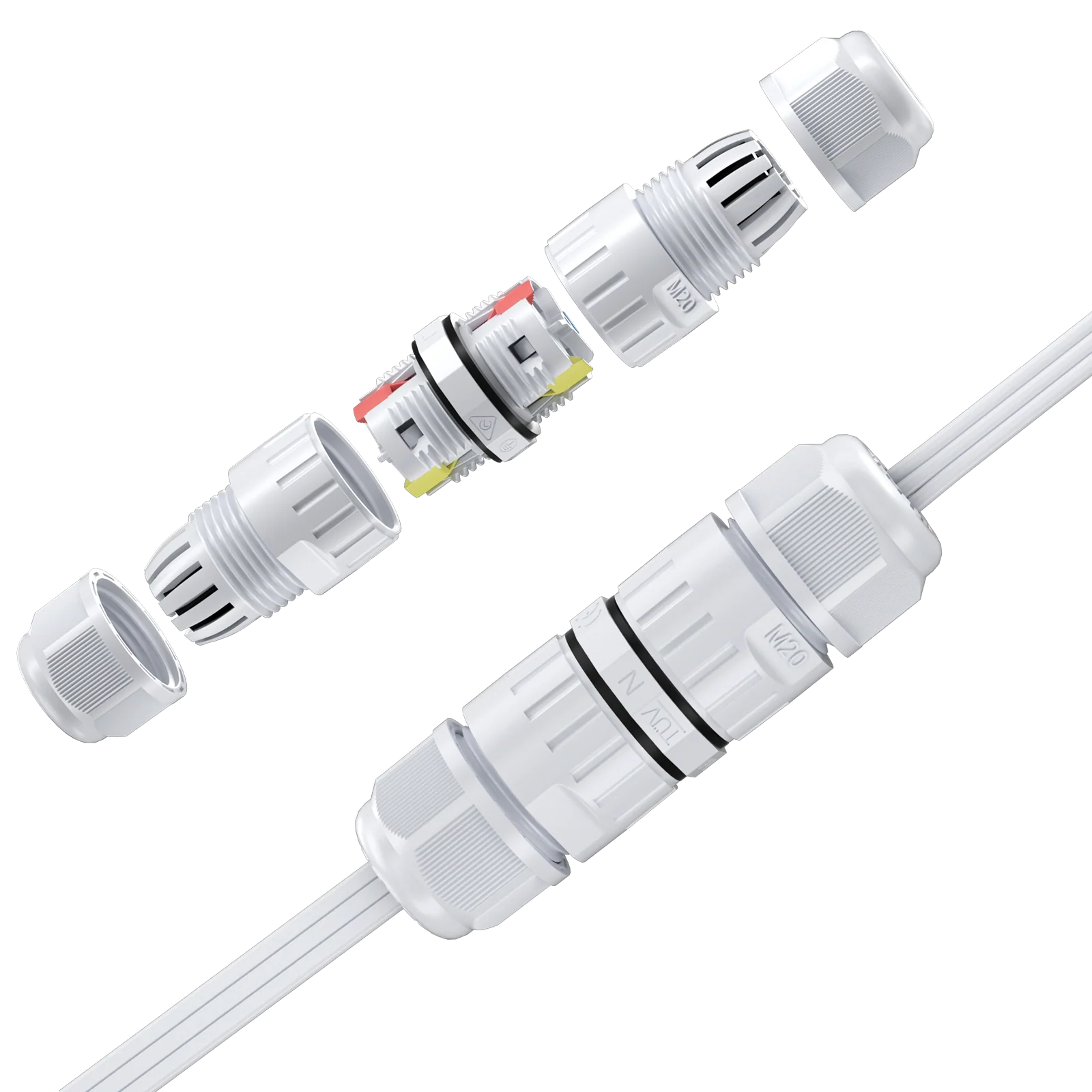 Lumary Waterproof Cable Connector 2PACK