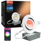 Lumary Wi-Fi Smart Gimbal Recessed Light 4 inch 9W