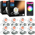 8PCS Lumary Wi-Fi Smart Gimbal Recessed Light 4 inch 9W