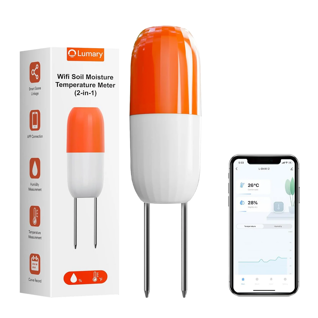 Lumary Wireless WiFi Moisture/Temperature Soil Meter