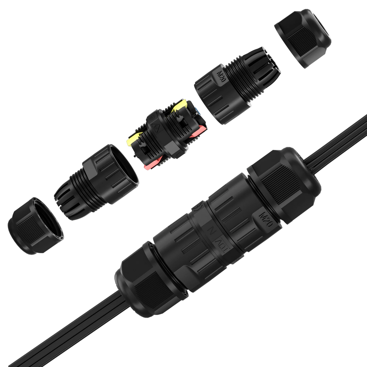 Lumary Waterproof Cable Connector 2PACK