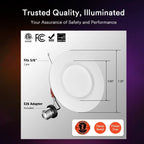 Lumary Smart Retrofit LED Recessed Lighting pro 6 Inch