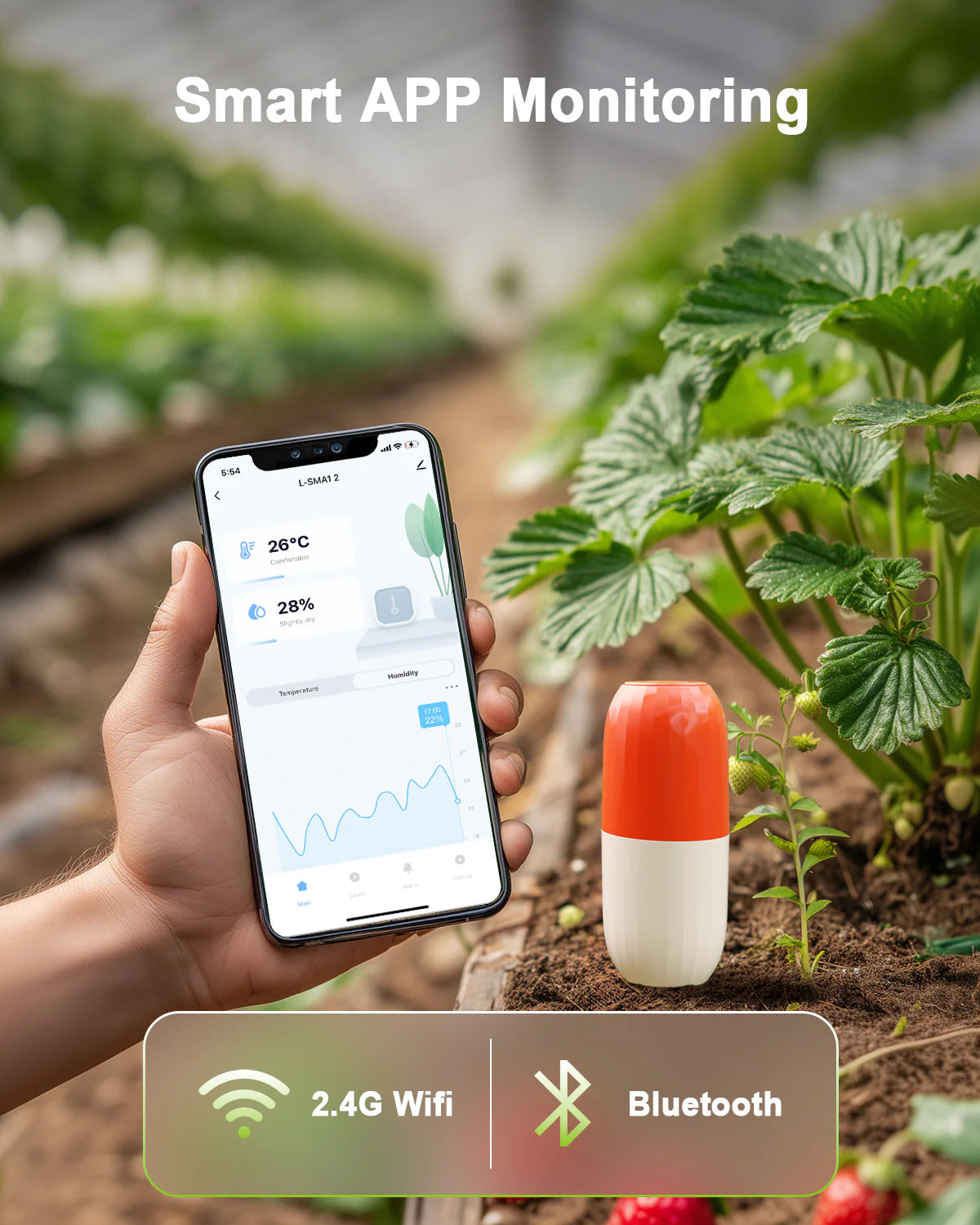 Lumary Wireless WiFi Moisture/Temperature Soil Meter