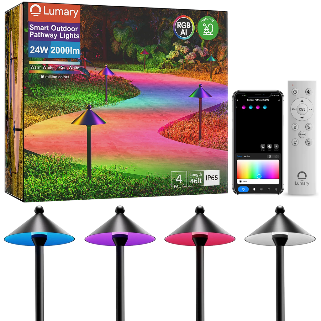 4PC lumary smart outdoor pathway lights 2