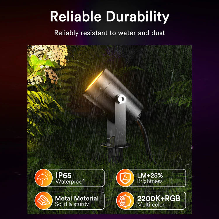 6PC Lumary Smart Outdoor Spot Lights 56ft Gen 2