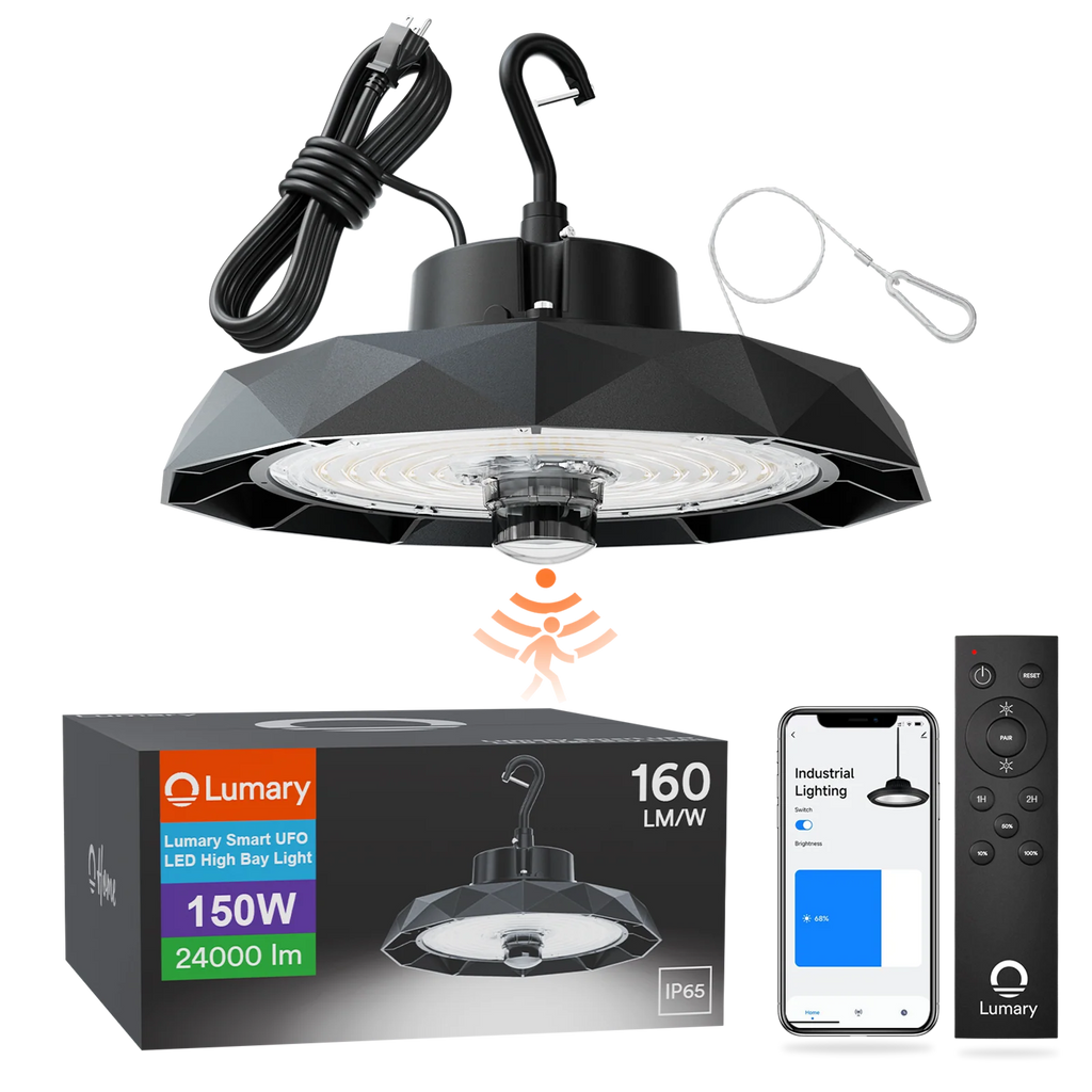 Lumary UFO LED High Bay Light with Motion Sensor - B（100/150/200W）